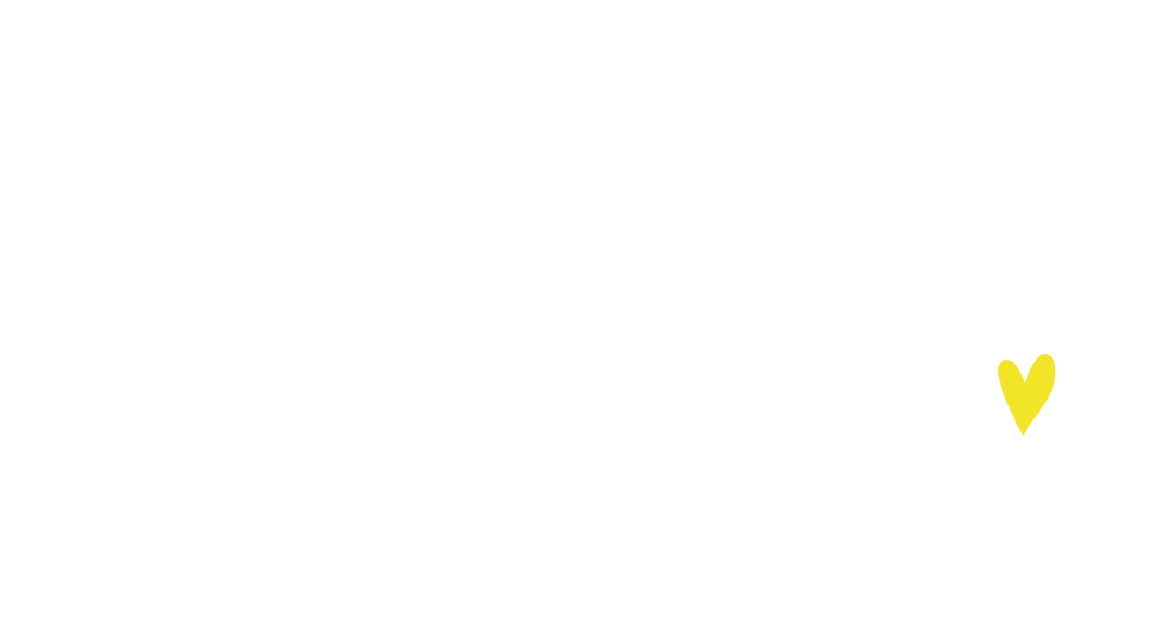 Logo Happy days mural_white and yellow heart